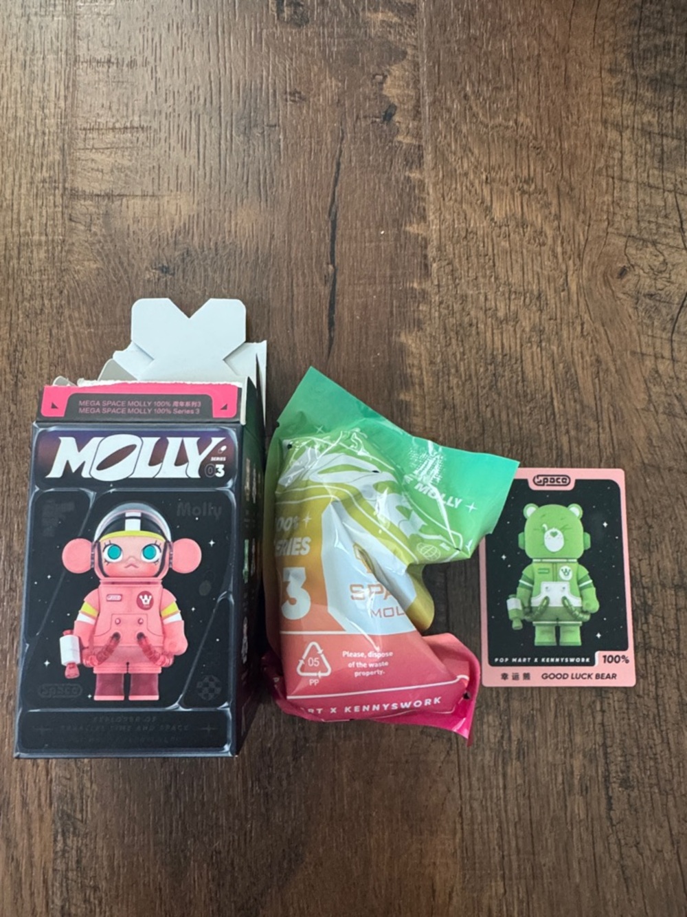 100% Mega Space Molly- Good Luck Bear